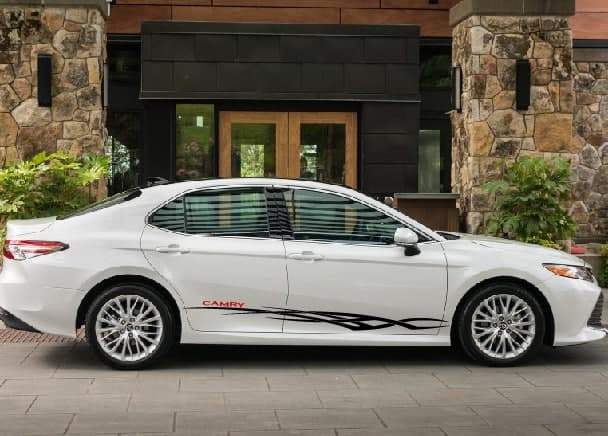 Vinyl Graphics 2x Decal Sticker Vinyl Side Racing Stripes Compatible with Toyota Camry Tribal Graphic