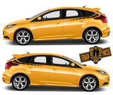 2x Decal Sticker Vinyl Side Racing Stripes for Ford Focus - Brothers-Graphics