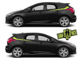 2x Decal Sticker Vinyl Side Racing Stripes for Ford Focus - Brothers-Graphics