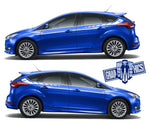 2x Decal Sticker Vinyl Side Racing Stripes for Ford Focus - Brothers-Graphics