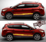 2x Decal Sticker Vinyl Side Racing Stripes for Ford Kuga - Brothers-Graphics