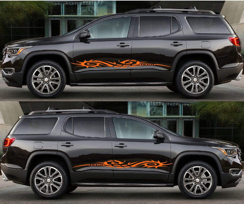 2x Decal Sticker Vinyl Side Racing Stripes for GMC Acadia - Brothers-Graphics