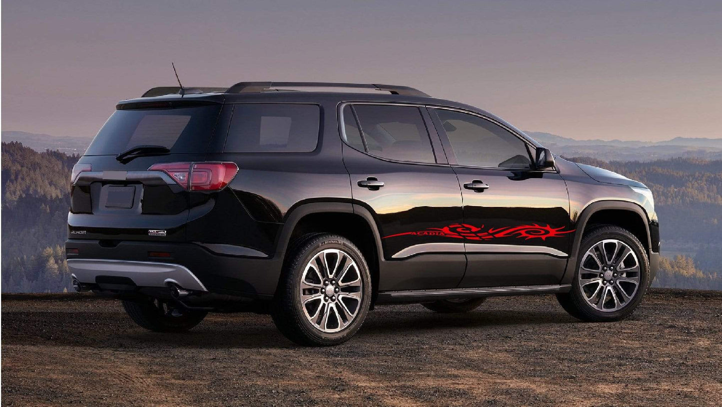 2x Decal Sticker Vinyl Side Racing Stripes for GMC Acadia - Brothers-Graphics