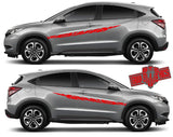 2x Decal Sticker Vinyl Side Racing Stripes for Honda HR-V - Brothers-Graphics