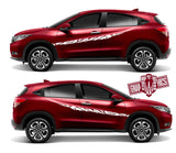 2x Decal Sticker Vinyl Side Racing Stripes for Honda HR-V - Brothers-Graphics