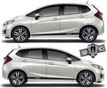 2x Decal Sticker Vinyl Side Racing Stripes for Honda Jazz - Brothers-Graphics