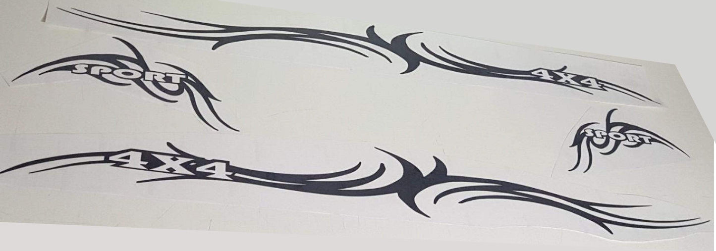 2x Decal Sticker Vinyl Side Racing Stripes for Jeep Renegade - Brothers-Graphics