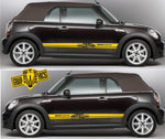 2x Decal Sticker Vinyl Side Racing Stripes for Mini Cooper Clubman John Cooper Countryman - Brothers-Graphics