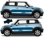 2x Decal Sticker Vinyl Side Racing Stripes for Mini Cooper Clubman John Cooper Countryman - Brothers-Graphics