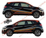 2x Decal Sticker Vinyl Side Racing Stripes for Renault Captur - Brothers-Graphics