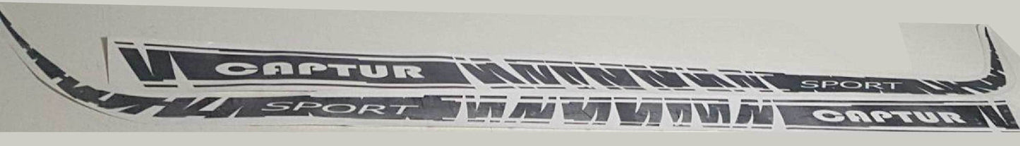 2x Decal Sticker Vinyl Side Racing Stripes for Renault Captur
