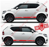 2x Decal Sticker Vinyl Side Racing Stripes for Suzuki Ignis - Brothers-Graphics