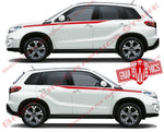 2x Decal Sticker Vinyl Side Racing Stripes for Suzuki Vitara - Brothers-Graphics