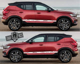 2x Decal Sticker Vinyl Side Racing Stripes for Volvo XC40 - Brothers-Graphics