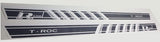 2x Decal Sticker Vinyl Side Racing Stripes for VW T-ROC - Brothers-Graphics