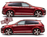 2x Decal Sticker Vinyl Side Racing Stripes for Vw Touareg - Brothers-Graphics