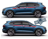 2x Decal Sticker Vinyl Side Racing Stripes for Vw Touareg - Brothers-Graphics