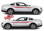 2x Graphics Racing Line Sticker Special Made For Ford Mustang - Brothers-Graphics