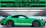 Vinyl Graphics 2x New Design Vinyl Sticker Compatible With Porsche 911 GT3 Carrera GTS GT3 RS