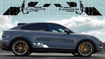 Vinyl Graphics 2x Pattern Design Vinyl Sticker Compatible With Porsche Cayenne Turbo GT 2022