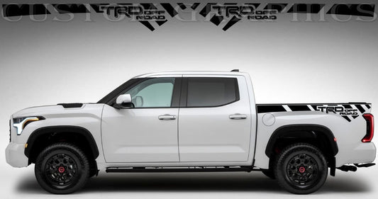 Vinyl Graphics 2x pattern rear Design Vinyl Stripes Compatible With Toyota Tundra 2002-2022