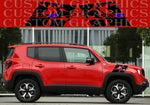 Vinyl Graphics 2X Pattern Sticker 4XE Front Rear Design Vinyl Side Racing Stripes Compatible with Jeep Renegade
