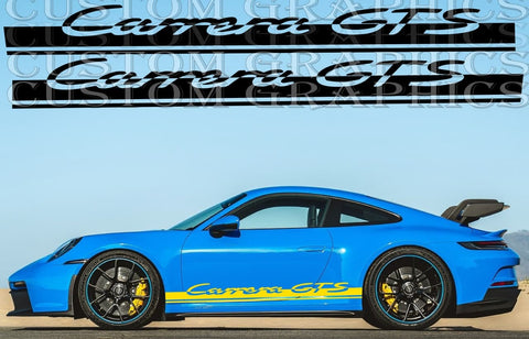 Vinyl Graphics 2x sticker Design Vinyl Sticker Compatible With Porsche 911 GT3 Carrera GTS GT3 RS