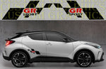 Vinyl Graphics 2x Sticker Unique Design Rear Stripes Compatible With Toyota C-HR 2002-2022