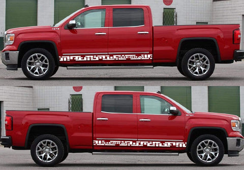 Premium Quality Vinyl Sticker Compatible with GMC Sierra Figure Design Car styling decals