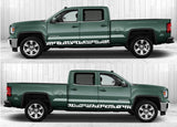 2X Vinyl Color Graphic Racing Decal Kit Sticker For GMC Sierra - Brothers-Graphics