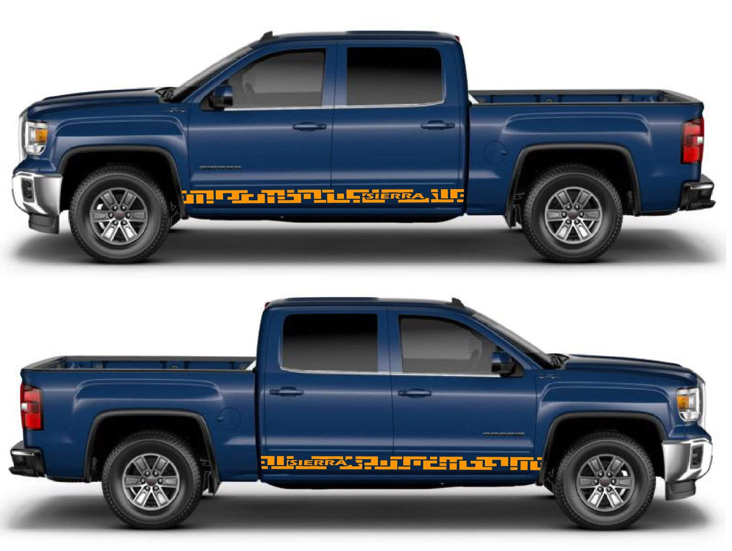 Premium Quality Vinyl Sticker Compatible with GMC Sierra Figure Design Car styling decals