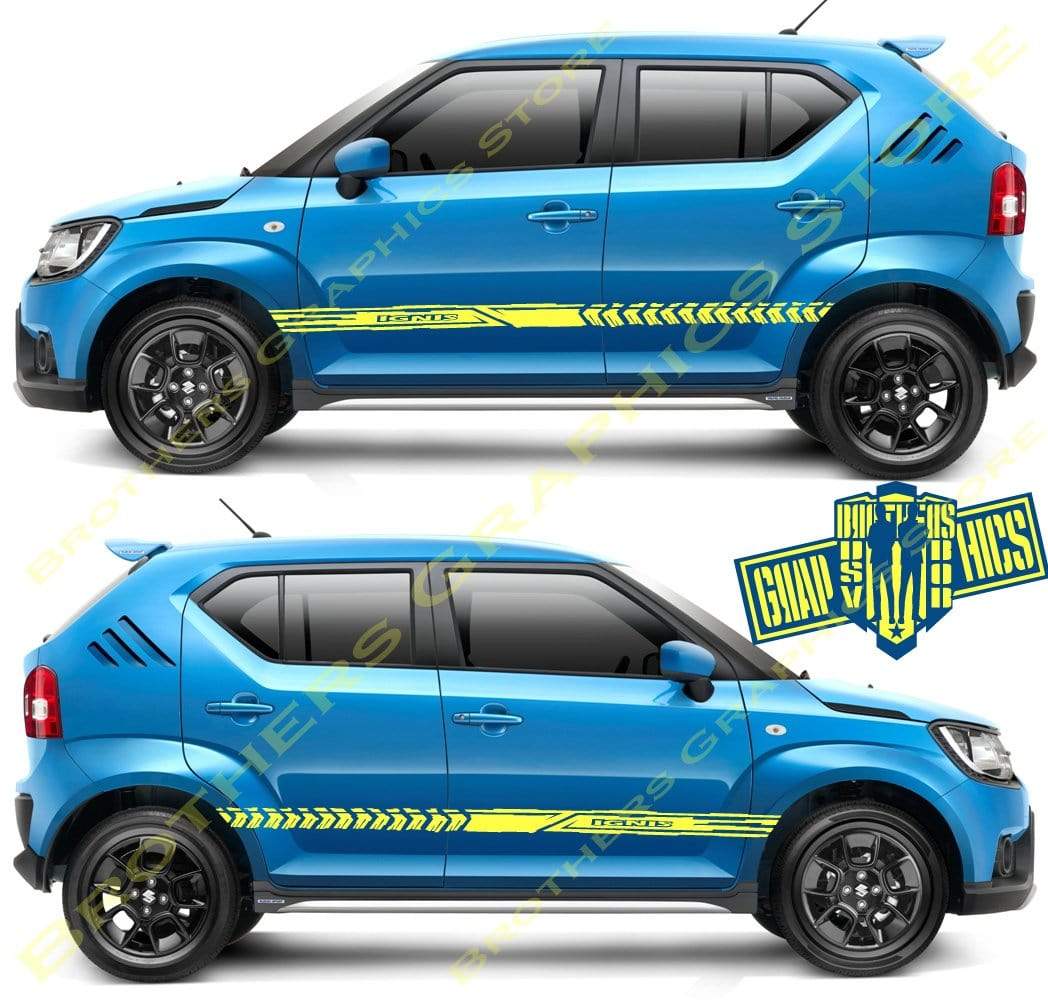2X Vinyl Color Graphic Racing Decal Kit Sticker For Suzuki Ignis - Brothers-Graphics