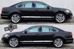 2X Vinyl Color Graphic Racing Decal Kit Sticker For VW PASSAT - Brothers-Graphics