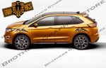 4 decals Trible Graphic Racing Decals For Ford Edge