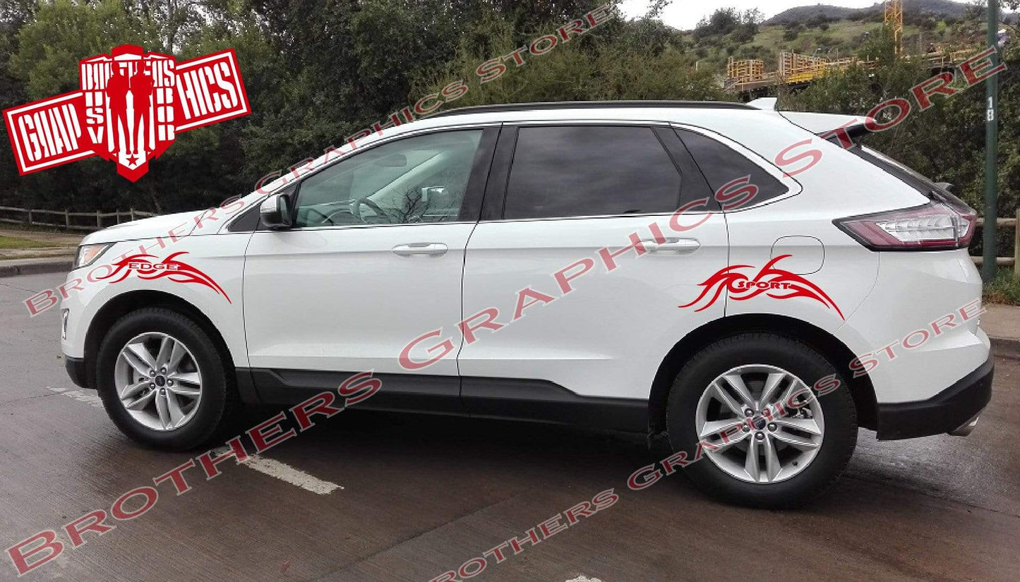4 autocollants Trible Graphic Racing Decals pour Ford Edge