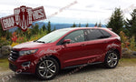 4 decals Trible Graphic Racing Decals For Ford Edge