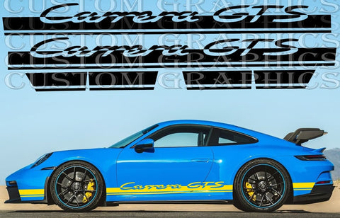 Vinyl Graphics 4x Pattern Design Vinyl Sticker Compatible With Porsche 911 GT3 Carrera GTS GT3 RS