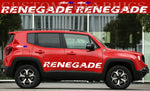 Vinyl Graphics 4X Pattern Sticker 4XE Rear Design Vinyl Side Racing Stripes Compatible with Jeep Renegade