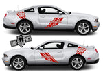 4x Style Racing Line Sticker Car Side Vinyl Stripes For Ford Mustang 2005-2020 - Brothers-Graphics