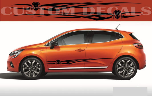 Autocollants Alien Graphic Gift renault Bandes de course pour Renault Clio autocollants voiture renault clio