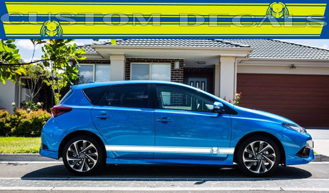 Vinyl Graphics Alien Graphic Gift Toyota Corolla Racing Stripes for Corolla car stickers decals