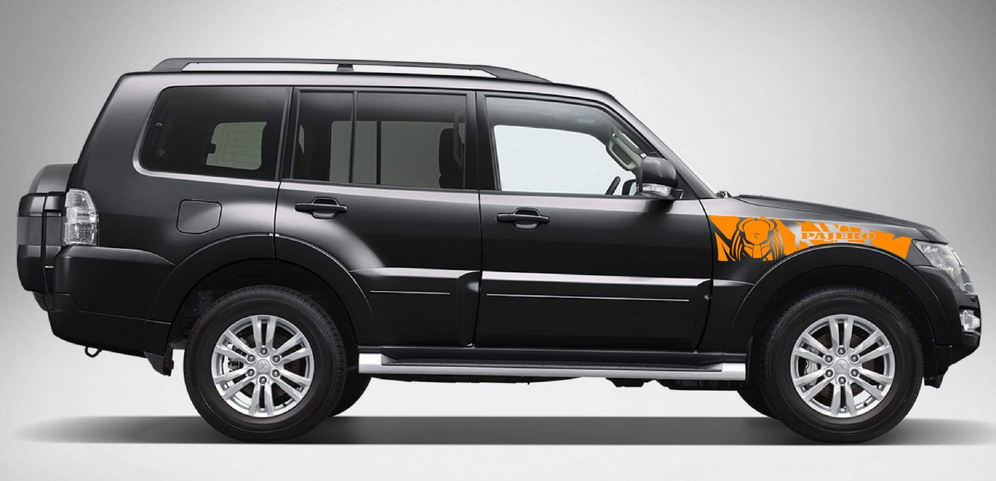 Premium Quality Stickers Compatible with Mitsubishi Pajero Alien Design Vinyl car stickers