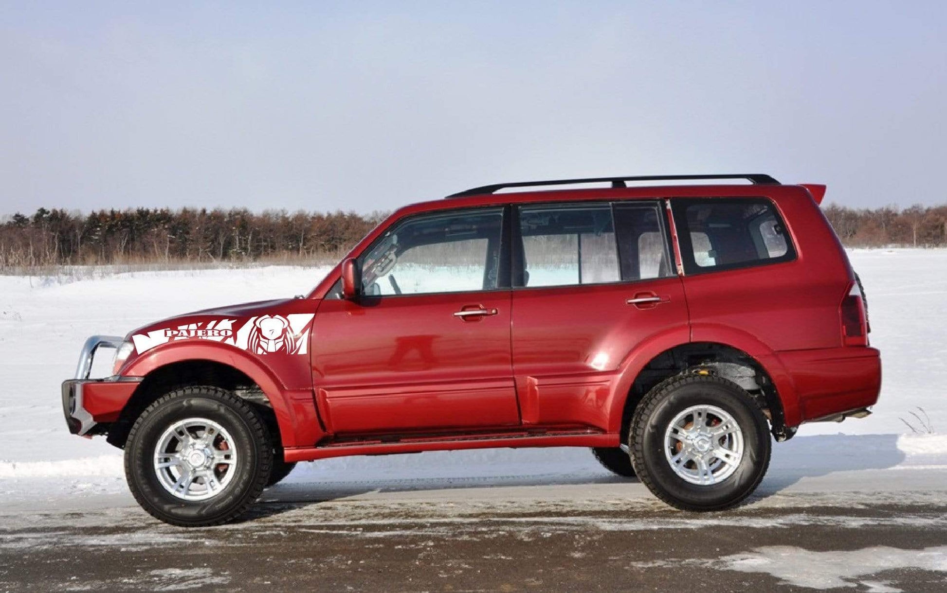 Premium Quality Stickers Compatible with Mitsubishi Pajero Alien Design Vinyl car stickers Automotive decals