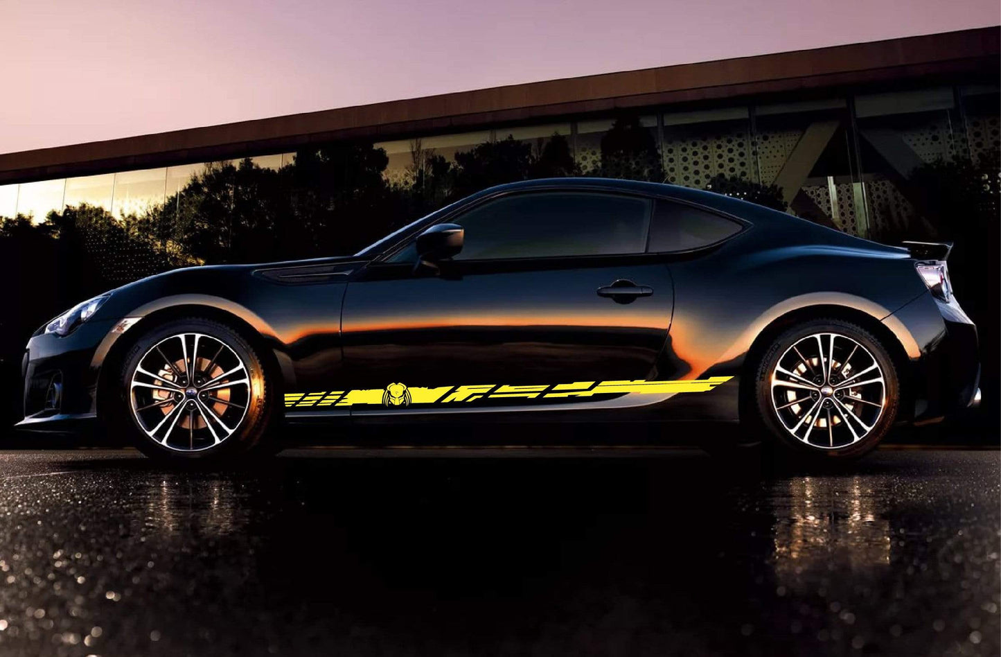 Premium Vinyl Stickers Compatible with Subaru BRZ Alien Logo Design BFF