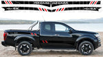 Vinyl Graphics All Complect 4x Sticker BLOCK Design Vinyl Stripes Compatible With Nissan Navara 2002-2022