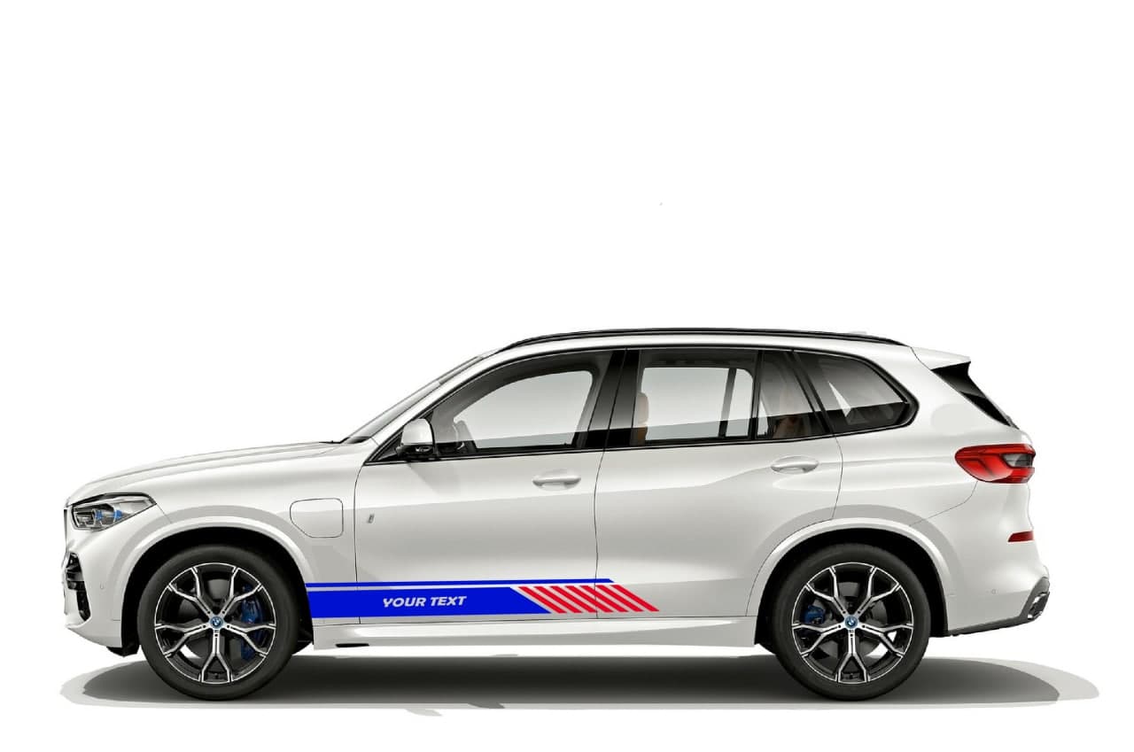 Vinyl Graphics All Doors graphic 2 colorsr decals Kit for Car Any Vehicle | UNIVERSAL STICKERS