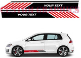Vinyl Graphics All Doors graphic 2 colorsr decals Kit for Car Any Vehicle | UNIVERSAL STICKERS