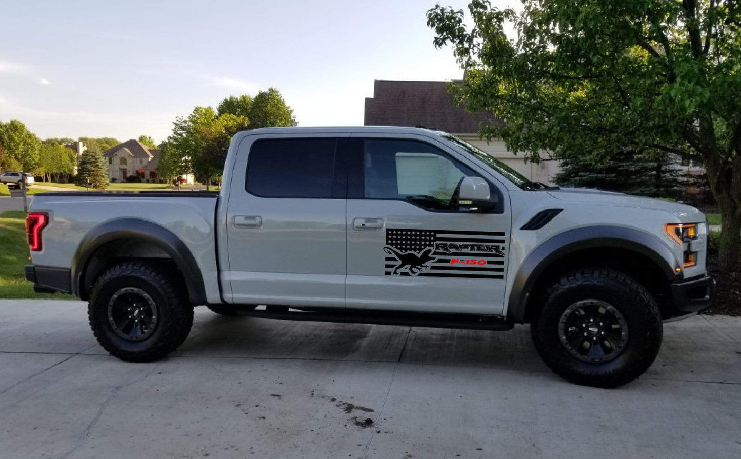 Autocollants en vinyle à rayures de course du drapeau amaréen pour Ford F-150