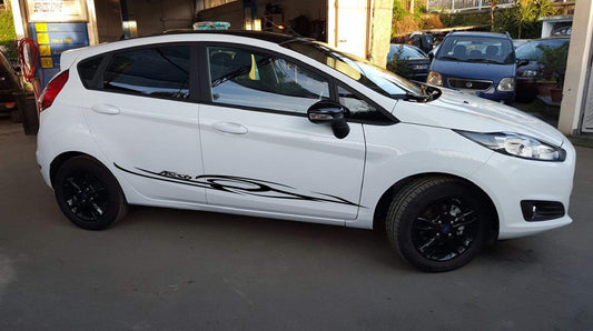 Premium Vinyl Stickers Compatible with Ford Fiesta Decorative car decals Tribal Design