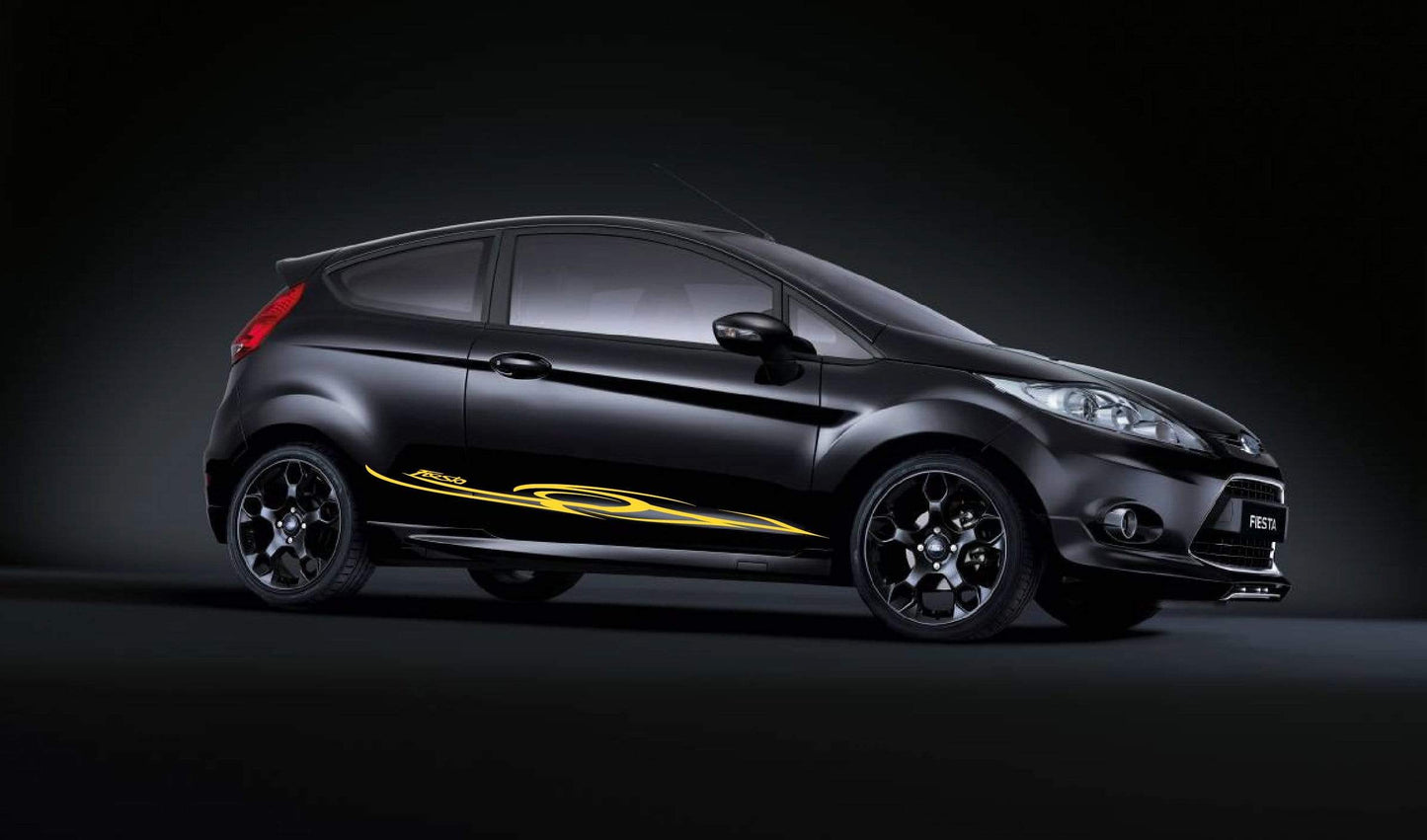 Premium Vinyl Stickers Compatible with Ford Fiesta Decorative car decals Tribal Design
